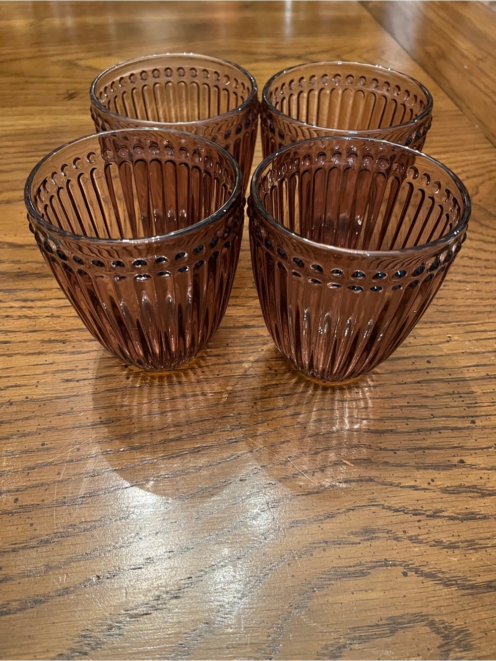 Mikasa Italian Countryside Amethyst double old-fashioned glasses
